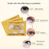 New Crystal Gold Powder Gel Collagen Eye Mask - Anti Aging,Dark Circles And Puffiness, Anti Wrinkle, Moisturising,Whitening, Smoothing Skin (5Pair)